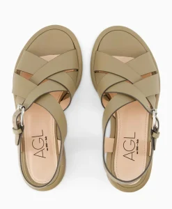 Sandaal Zonder Hak Alison Multi Khaki^Agl Best