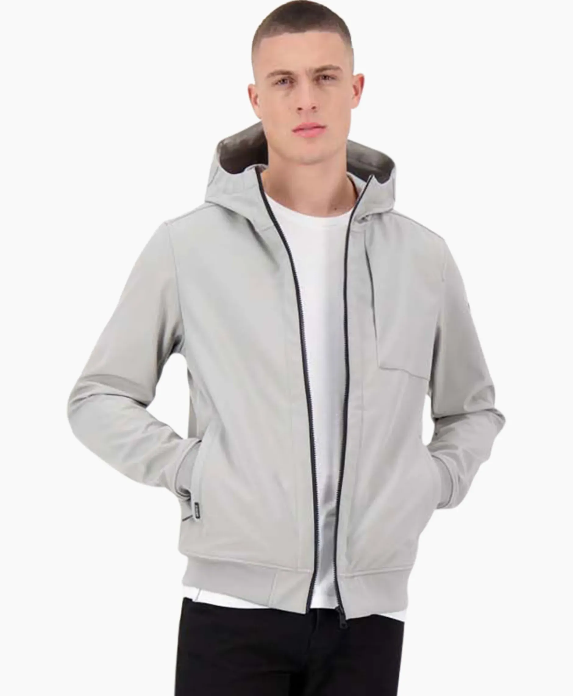 Coat Softshell Grijs^Airforce New