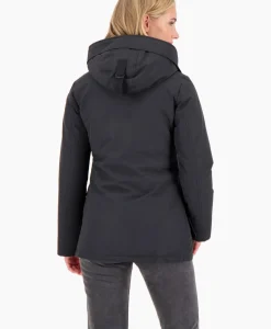 Gewatteerde Jas 4 Pocket Parka Zwart^Airforce New