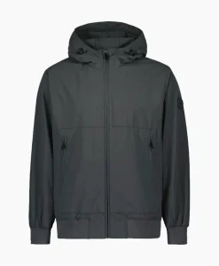Jack Hooded Four-Fay Stretch Donker Grijs^Airforce Best