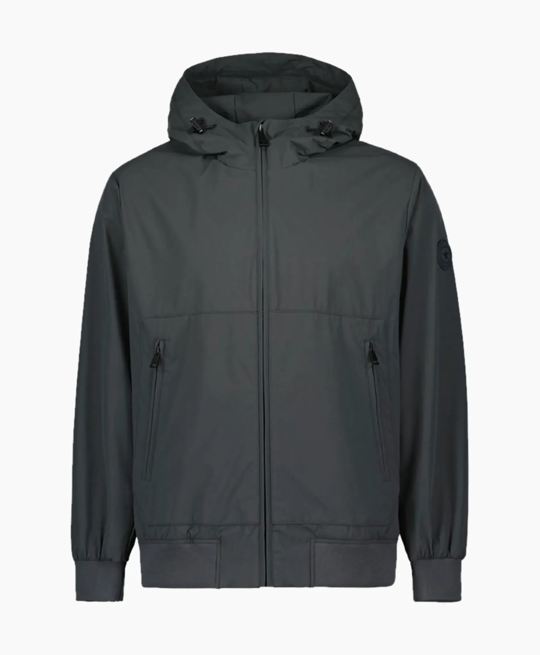 Jack Hooded Four-Fay Stretch Donker Grijs^Airforce Best