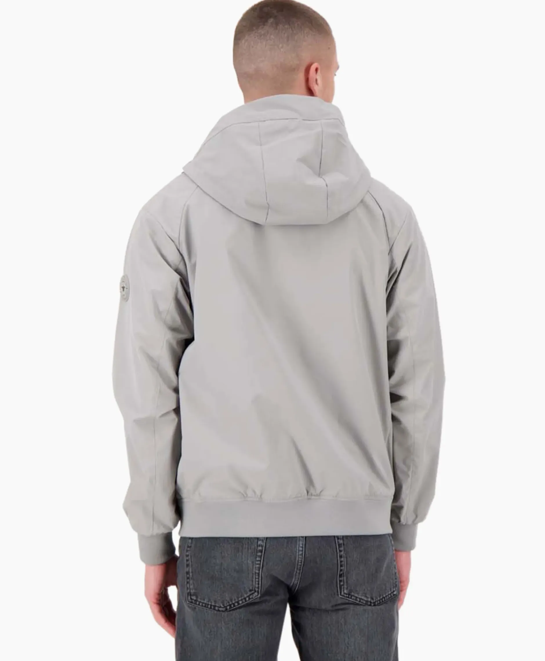 Jack Hooded Four-Fay Stretch Grijs^Airforce Clearance