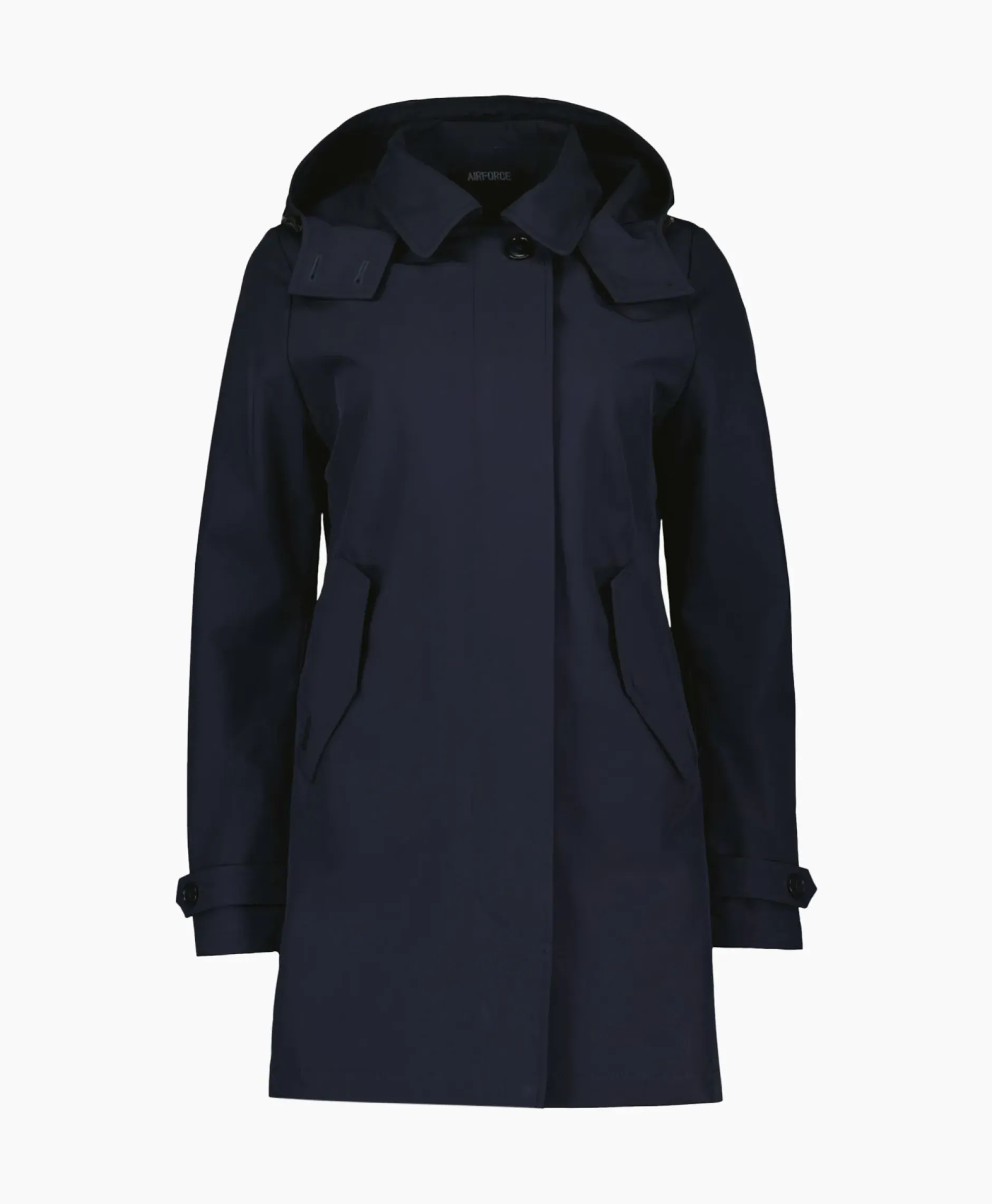 Parka Long Technical Shell Donker Blauw^Airforce Best