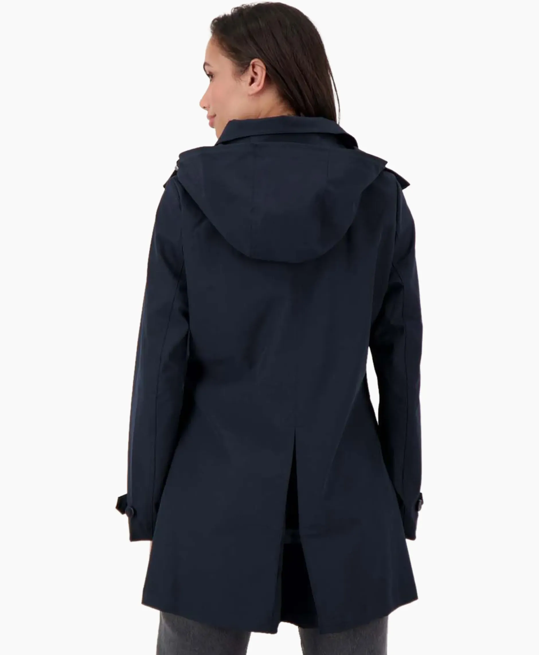 Parka Long Technical Shell Donker Blauw^Airforce Best