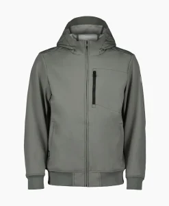 Softshell Jas Hooded Grijs^Airforce Outlet