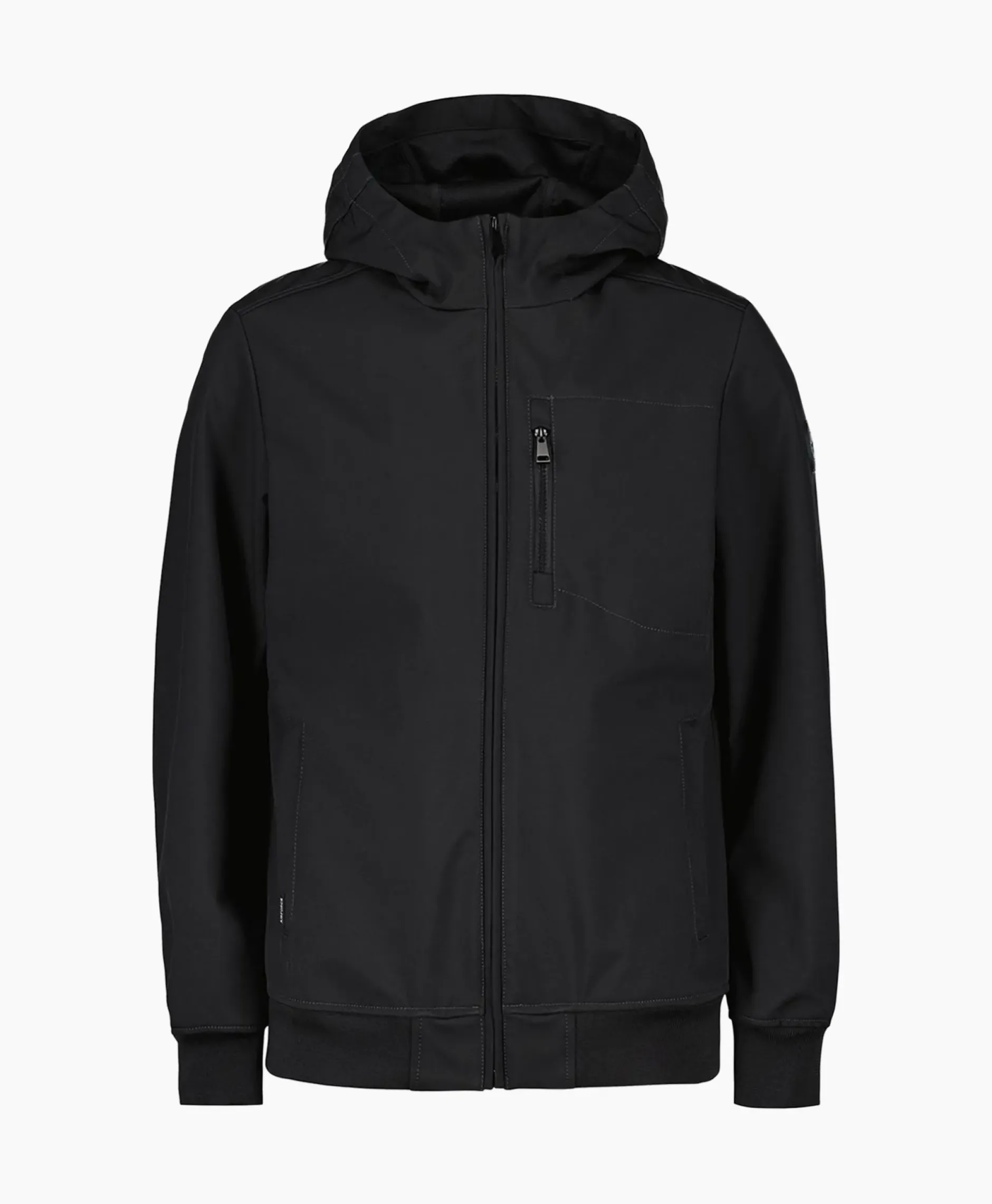 Softshell Jas Hooded Zwart^Airforce Best