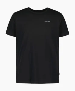 T-Shirt Korte Mouw Basic Zwart^Airforce Hot