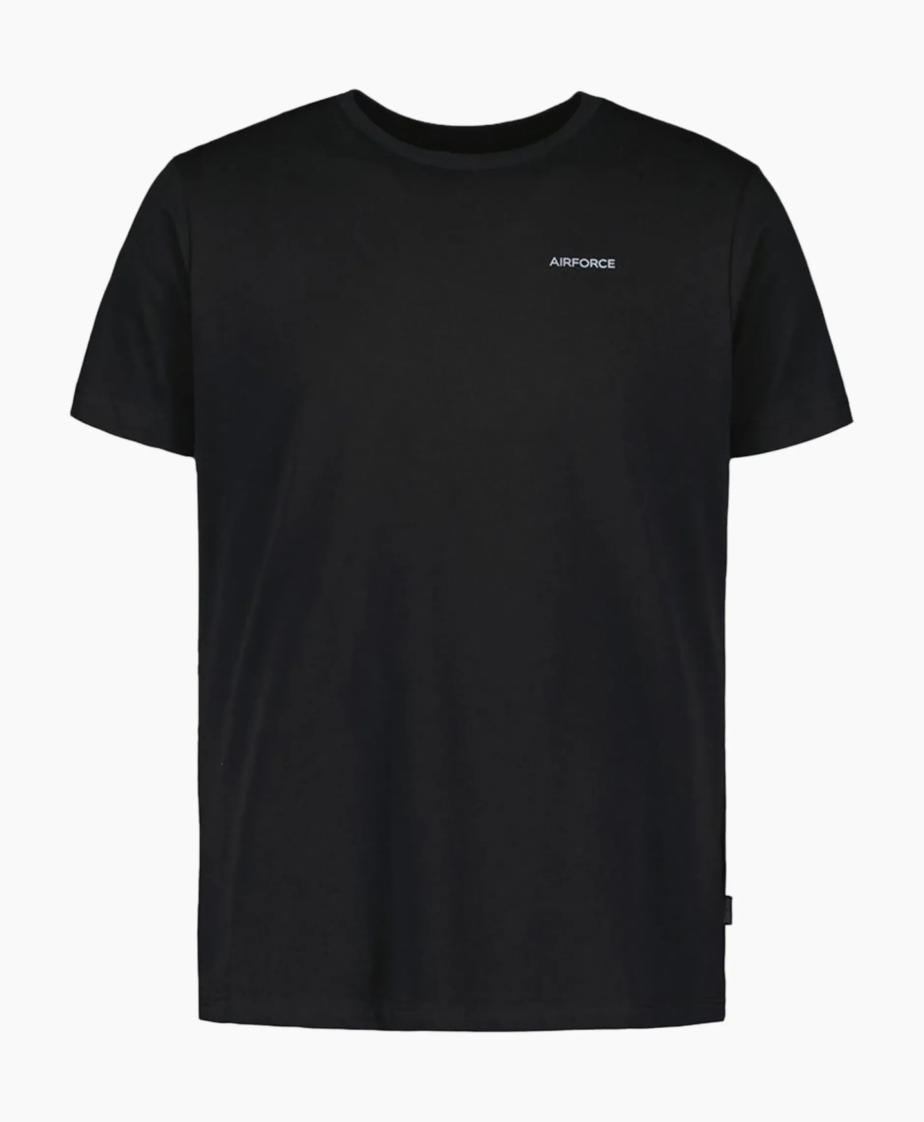 T-Shirt Korte Mouw Basic Zwart^Airforce Hot