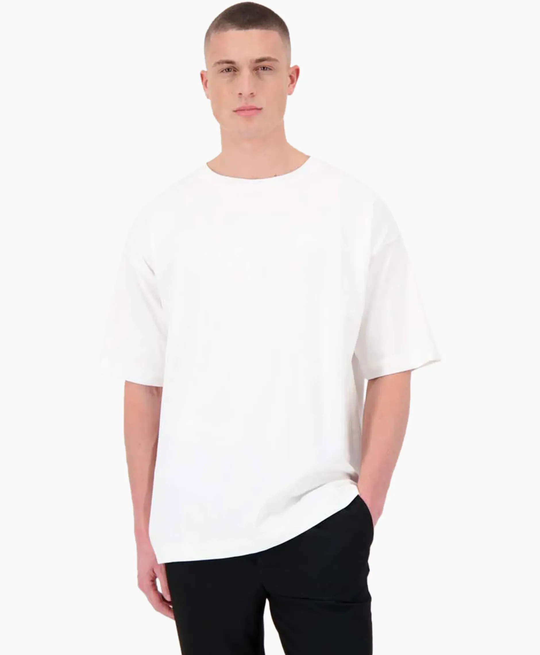 T-Shirt Korte Mouw Oversized Ttt Embro Wit^Airforce Best