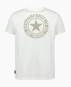 T-Shirt Wording/Logo Wit^Airforce Sale