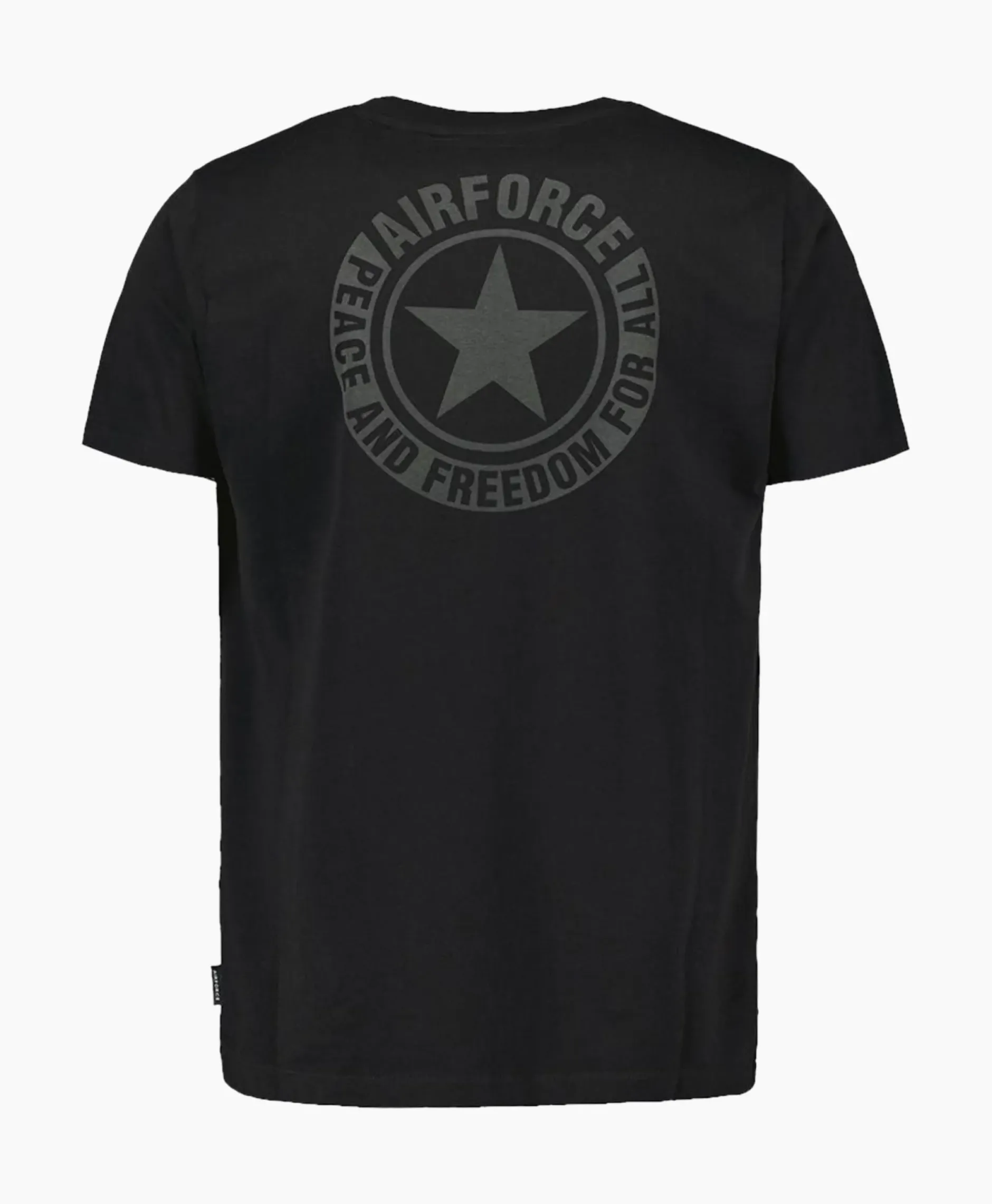 T-Shirt Wording/Logo Zwart^Airforce