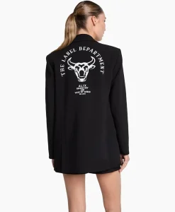 Blazer Woven Flowy Stretch Zwart^Alix The Label Hot