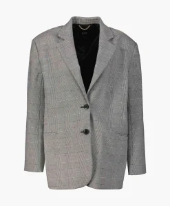 Blazer Woven Special Checked Zwart^Alix The Label Clearance