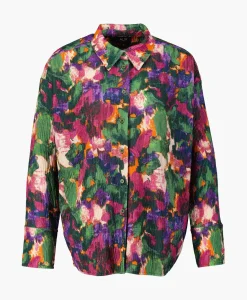 Blouse Woven Camouflage Flower Zwart^Alix The Label Clearance