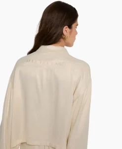Blouse Woven Kimono Sleeve Ecru^Alix The Label Sale