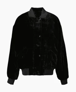 Bomberjack Ladies Woven Oversized Velvet Zwart^Alix The Label Sale