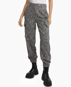 Cargobroek Woven Boucle Cargo Zwart^Alix The Label Sale