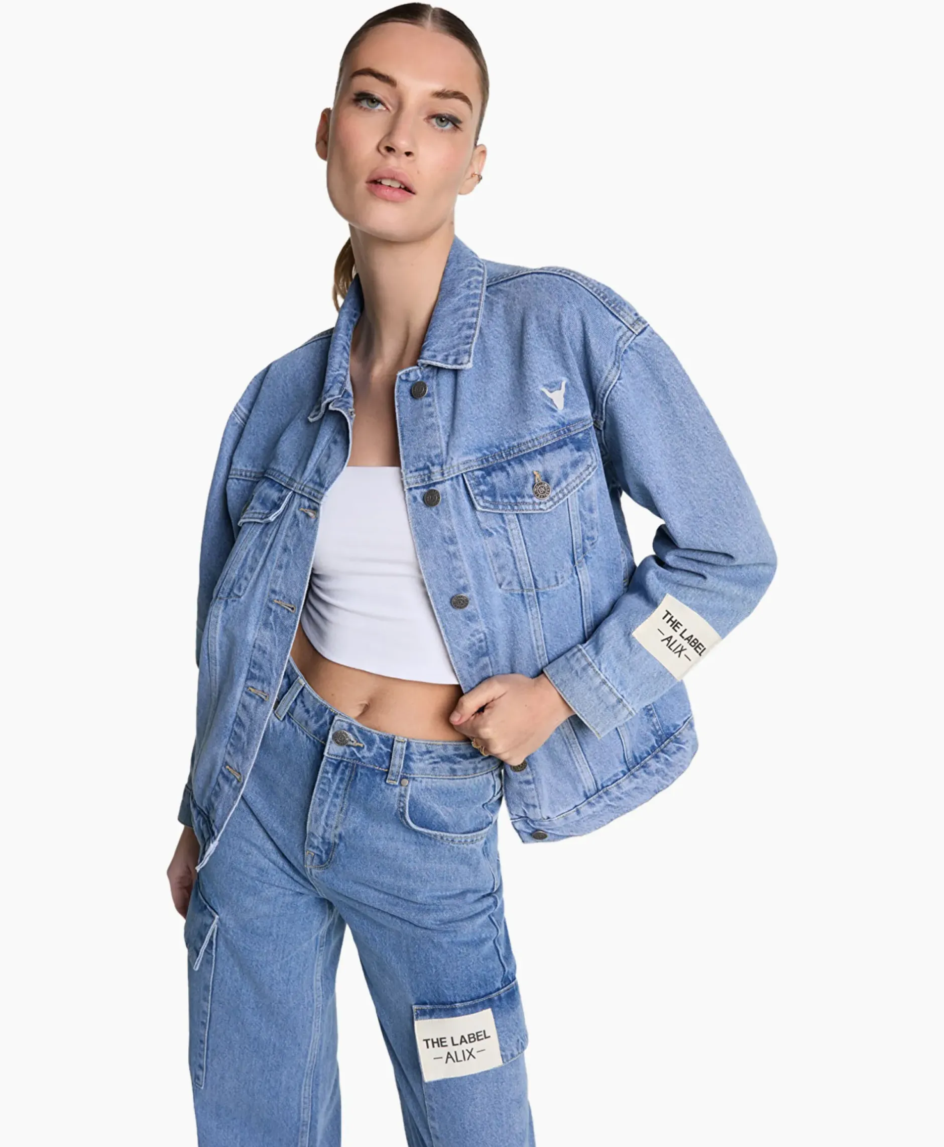 Jack Woven Denim Blauw^Alix The Label