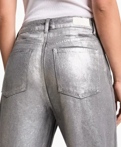 Jeans Woven Silver Denim Zilver^Alix The Label