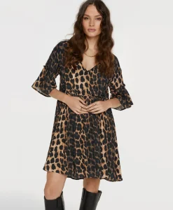 Jurk Ladies Woven Animal Dress Print + 2 Kleurig^Alix The Label Hot