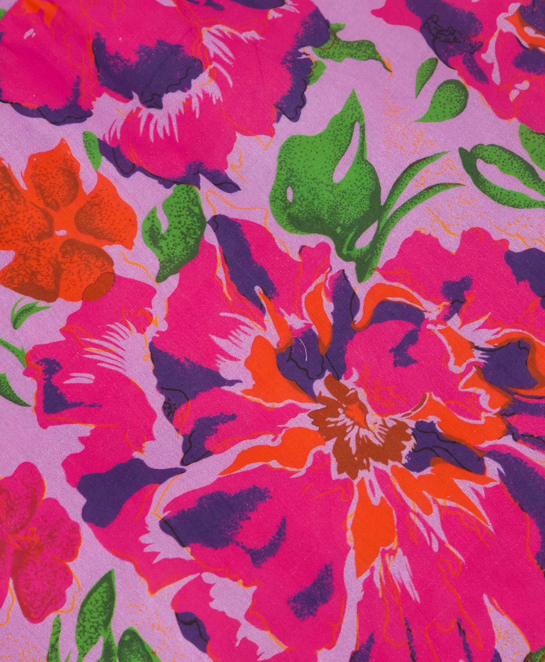 Jurk Ladies Woven Painted Flower Broderie Dress Print + 2 Kleurig^Alix The Label
