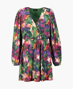 Mini Jurk Woven Camouflage Flower Zwart^Alix The Label Discount