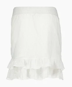 Minirok Knitted Jersey Broderie Skirt Off White^Alix The Label Best