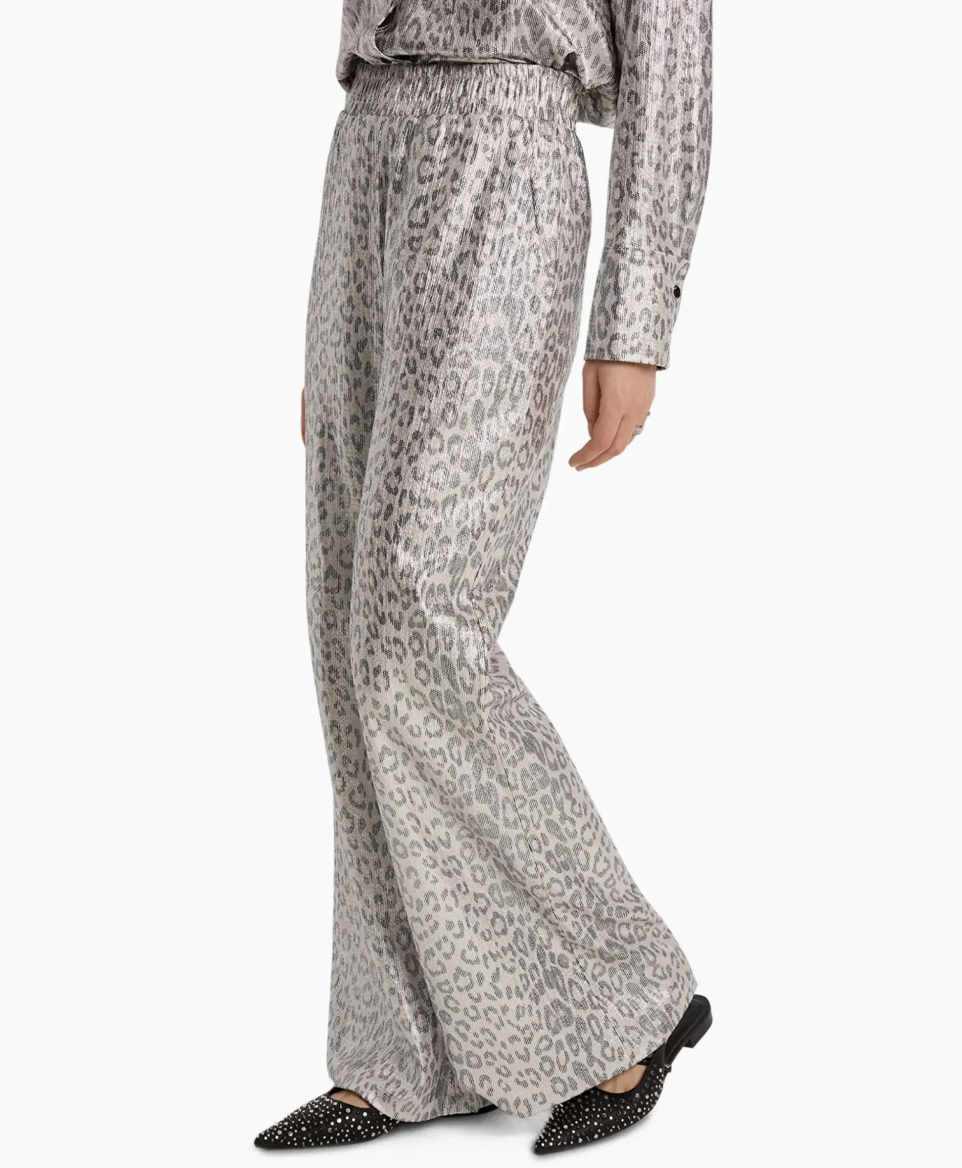 Pantalon Knitted Leopard Zilver^Alix The Label New