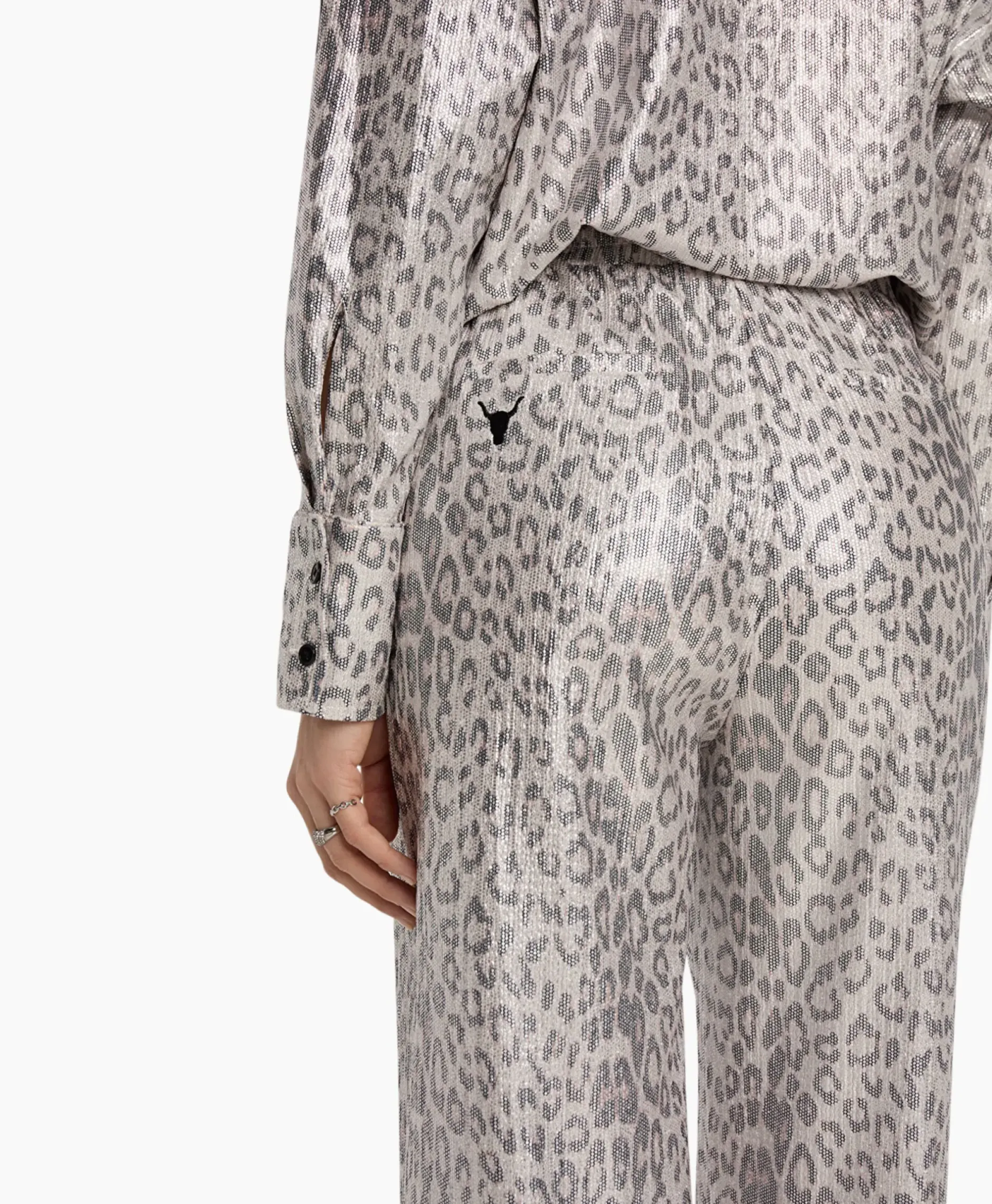 Pantalon Knitted Leopard Zilver^Alix The Label New