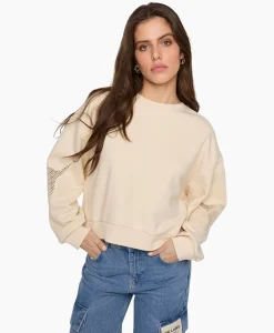 Pullover Knitted Mesh Ecru^Alix The Label Online