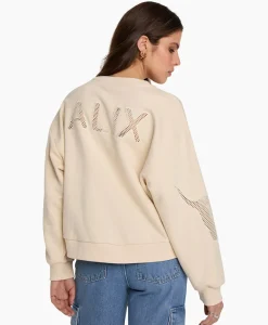 Pullover Knitted Mesh Ecru^Alix The Label Online