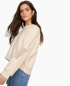 Pullover Knitted Mesh Ecru^Alix The Label Online