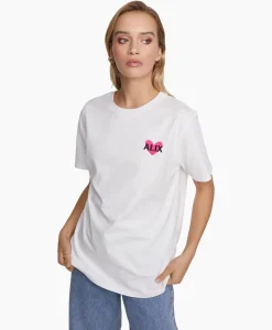 T-Shirt Korte Mouw Knitted Alix Heart Off White^Alix The Label Sale