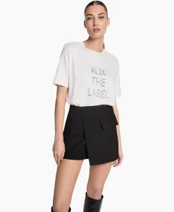 T-Shirt Korte Mouw Knitted Off White^Alix The Label Discount