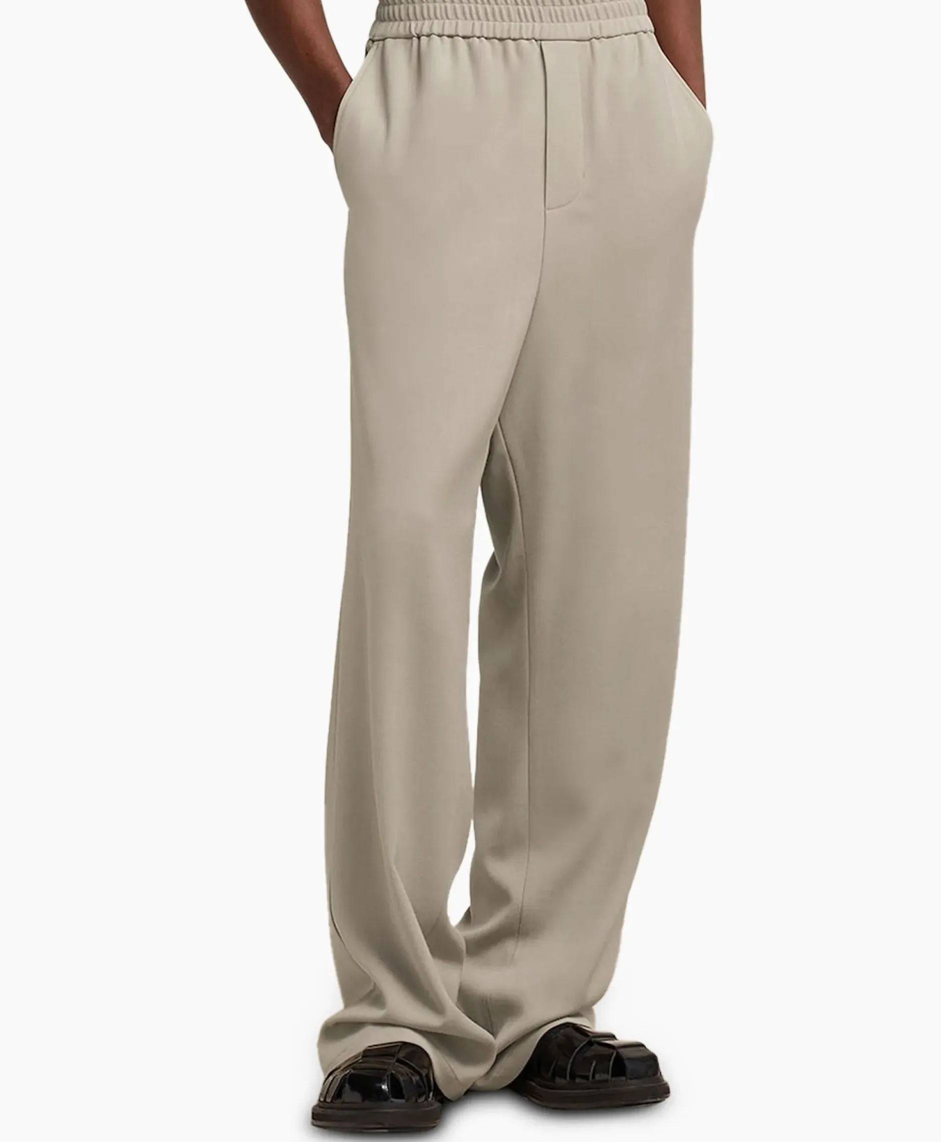Broek Elastic Waist Taupe^Ami Paris Sale