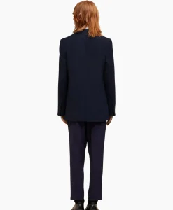 Jack Two Buttons Wool Viscose Twill Donker Blauw^Ami Paris Sale