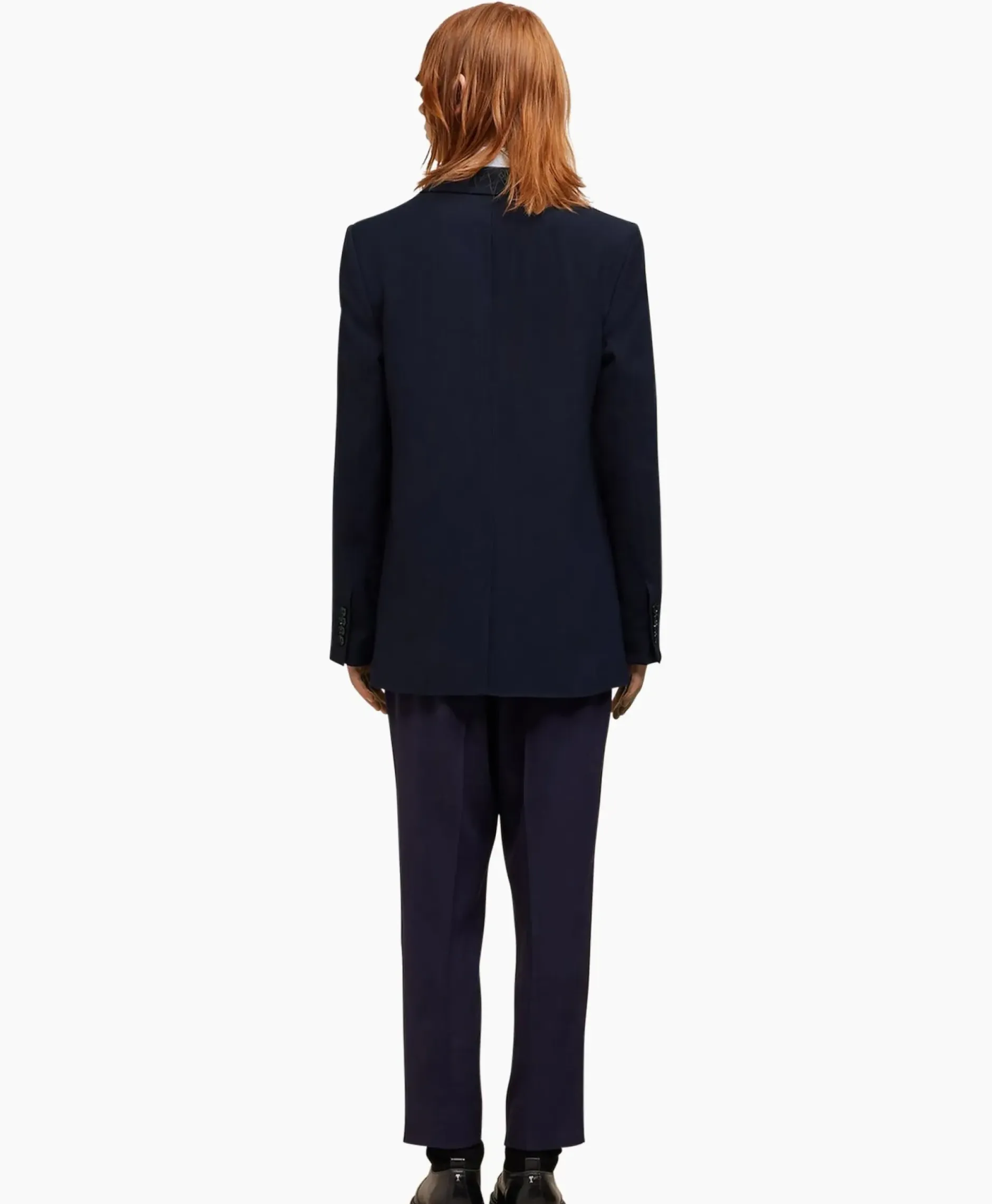 Jack Two Buttons Wool Viscose Twill Donker Blauw^Ami Paris Sale