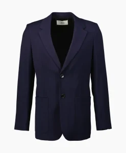 Jack Two Buttons Wool Viscose Twill Donker Blauw^Ami Paris Sale