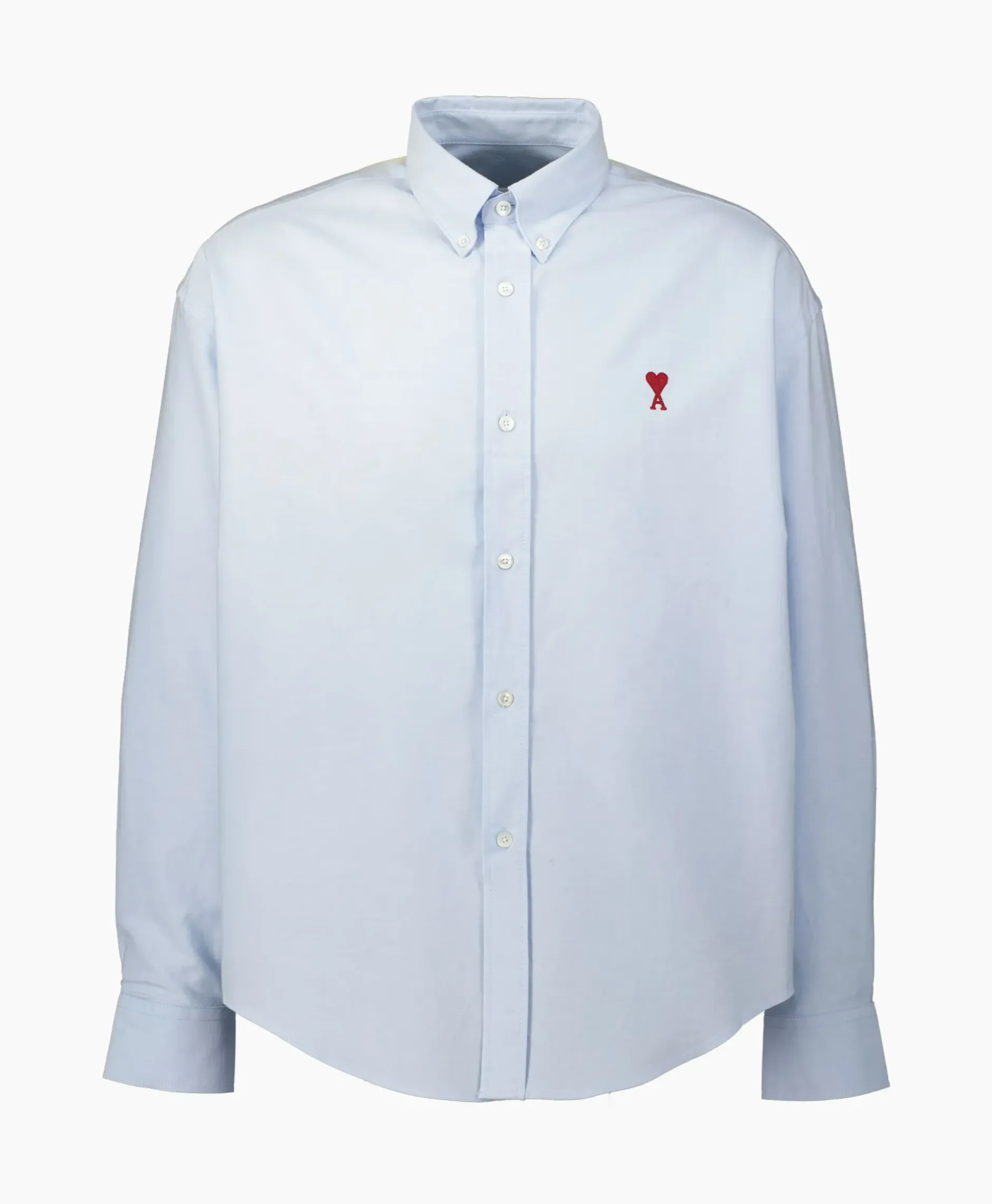 Overhemd Boxy Fit Licht Blauw^Ami Paris Clearance