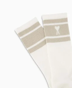 Sokken Adc Striped Beige^Ami Paris Clearance