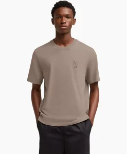 T-Shirt Korte Mouw Adc Taupe^Ami Paris New