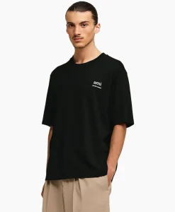 T-Shirt Korte Mouw Ami Am Zwart^Ami Paris Best