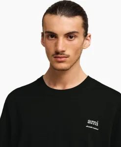 T-Shirt Korte Mouw Ami Am Zwart^Ami Paris Best