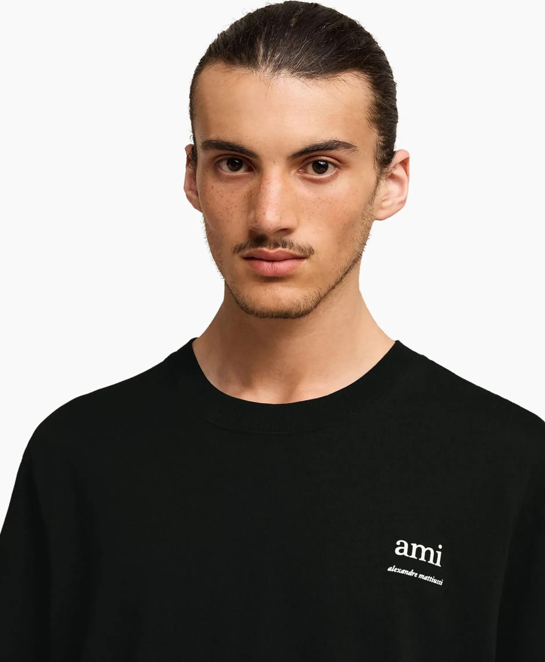 T-Shirt Korte Mouw Ami Am Zwart^Ami Paris Best