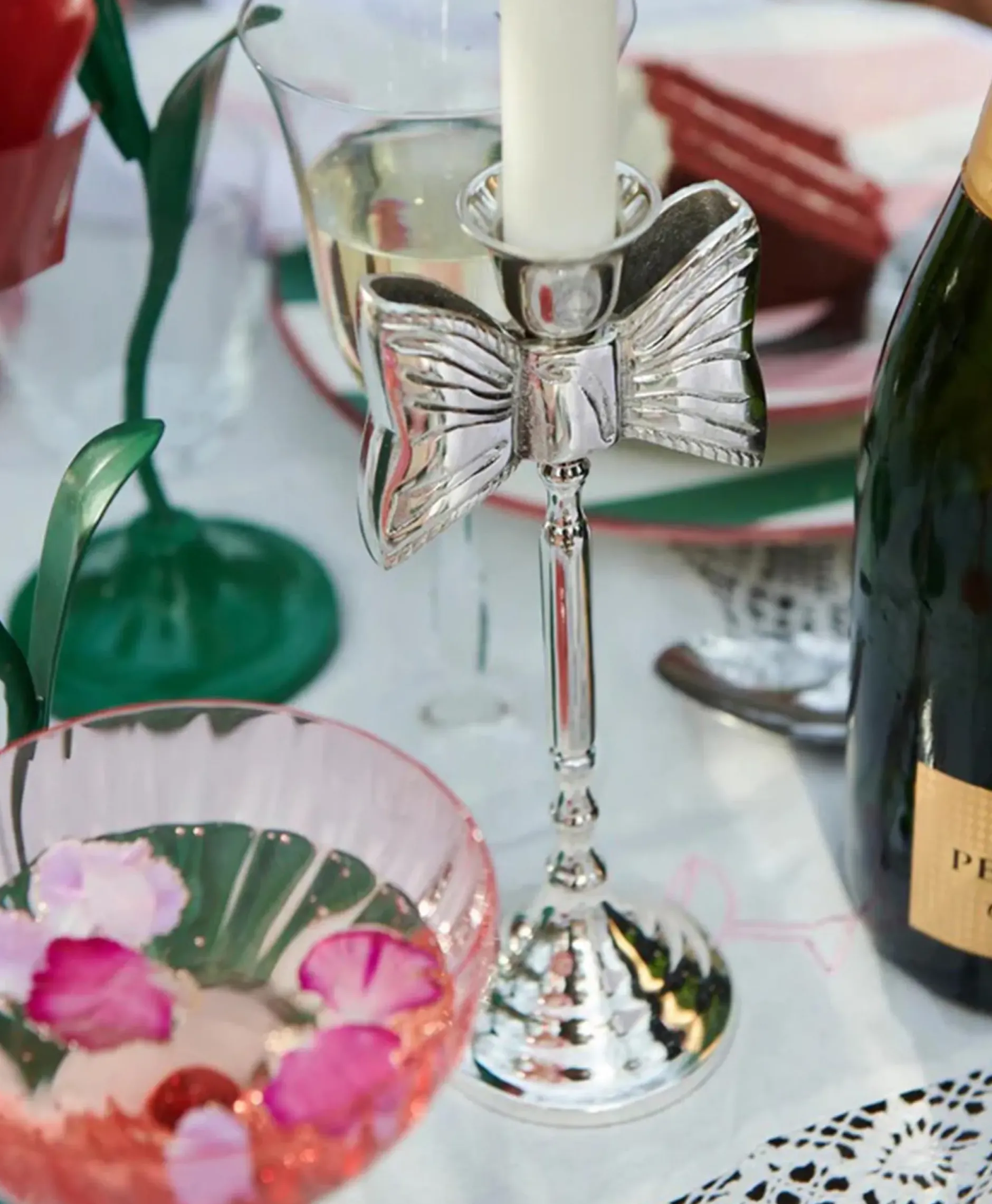 Accessoires Lady Bow Candle Holder Zilver^Anna+nina Hot