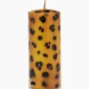 Kaars Large Leopard Print Pillar Candle Bruin^Anna+nina Best