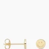 Oorbellen Single Smiley Stud Silver Goldplated Goud^Anna+nina New