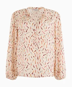 Blouse 74A05-03220A Rood^Anna Van Toor