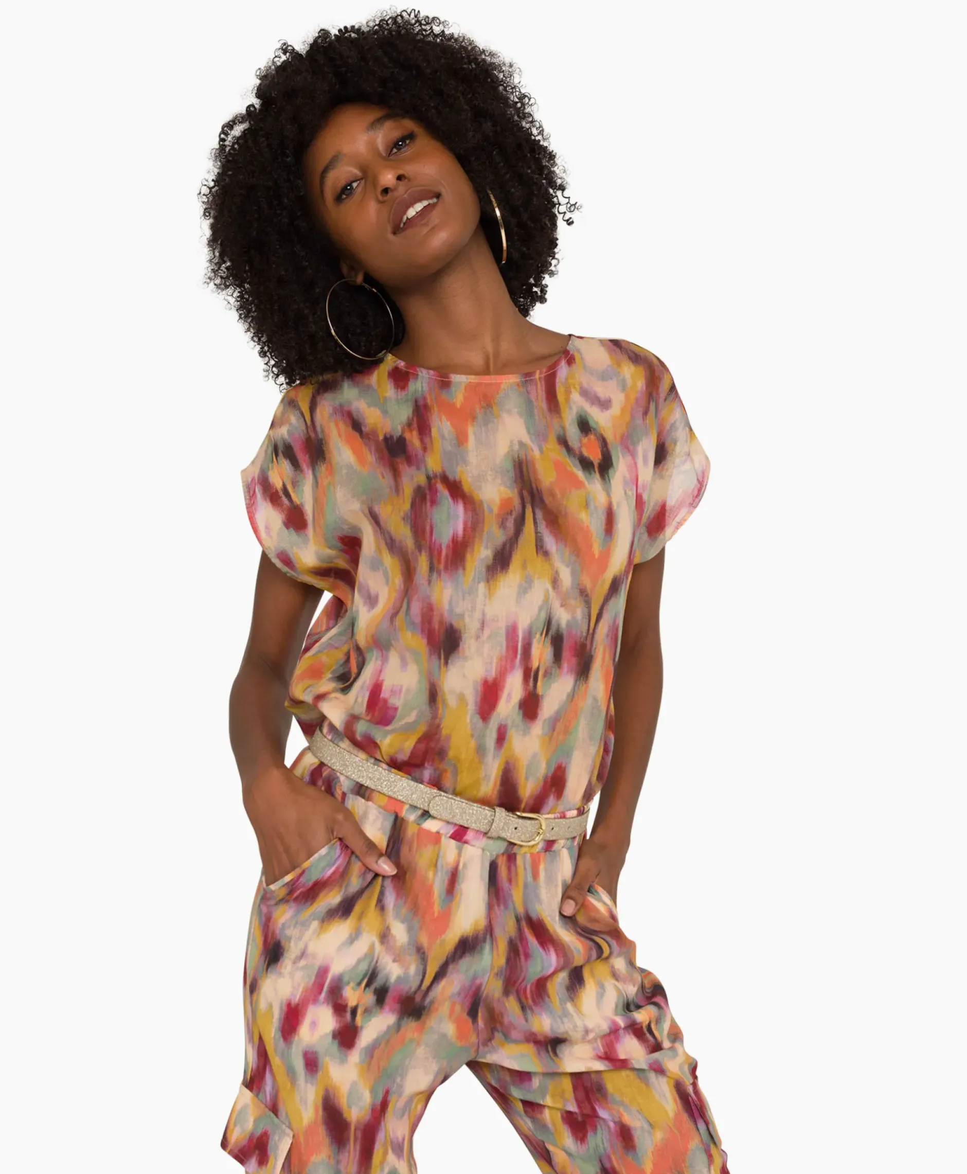 Blouse 26A05-03446A Zand^Anna Van Toor Hot