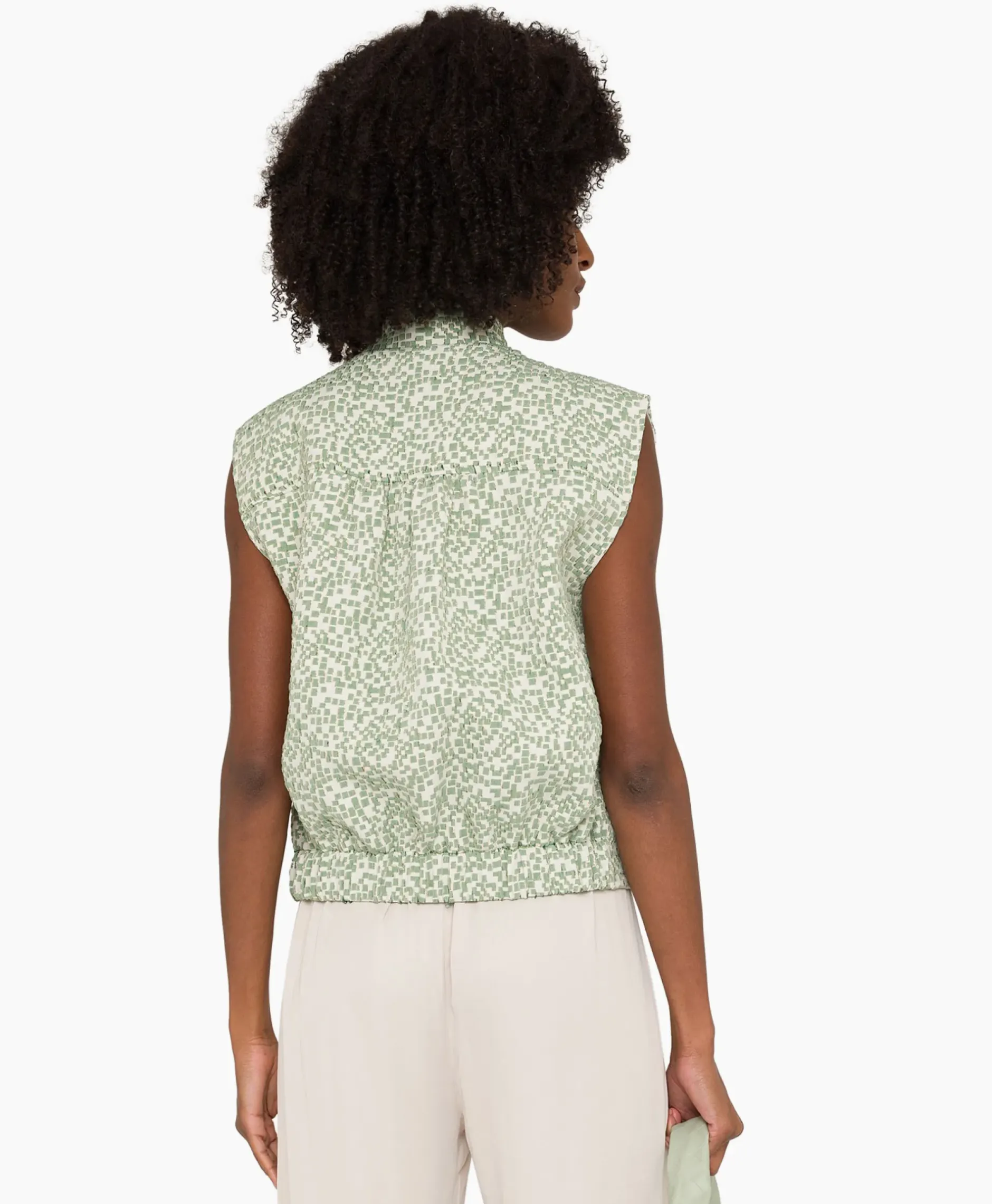 Gilet 43A11-02108B Groen^Anna Van Toor Sale